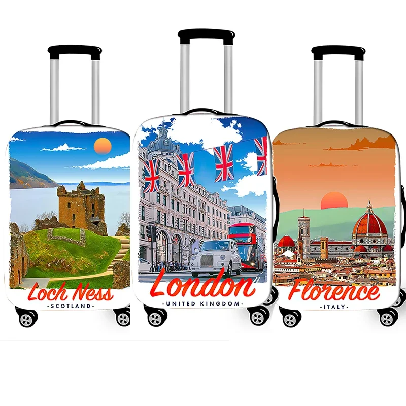 

Nordi Travel City Print Loch Ness London Havana Protective 18-32 Size Luggage Cover Suitcase Accessories