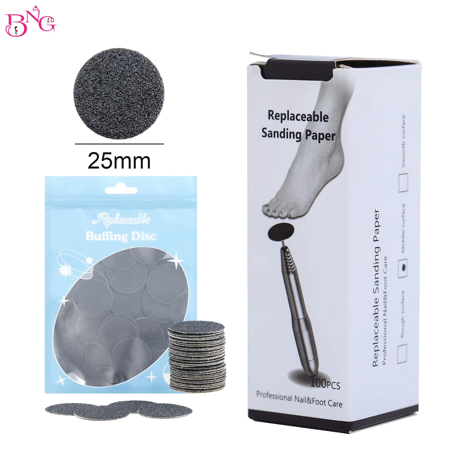 Pedicure Disc Replaceable Sanding Paper Disk 25mm Pedicure Sandpaper Nozzles Nail Bit Accessories Salon Foot Calluse Tool
Pedicure Disc Replaceable Sanding Paper Disk 25mm Pedicure Sandpaper Nozzles Nail Bit Accessories Salon Foot Calluse Tool