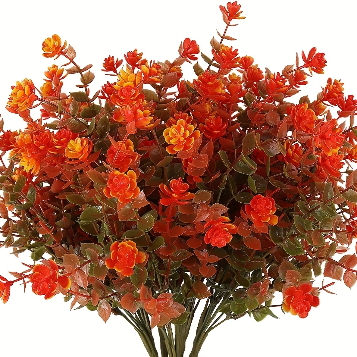 1-4 Bundles of Vibrant Artificial Fall Flowers Autumn Red Eucalyptus Flower for Thanksgiving Christmas Wedding Home Decoration
1-4 Bundles of Vibrant Artificial Fall Flowers Autumn Red Eucalyptus Flower for Thanksgiving Christmas Wedding Home Decoration
