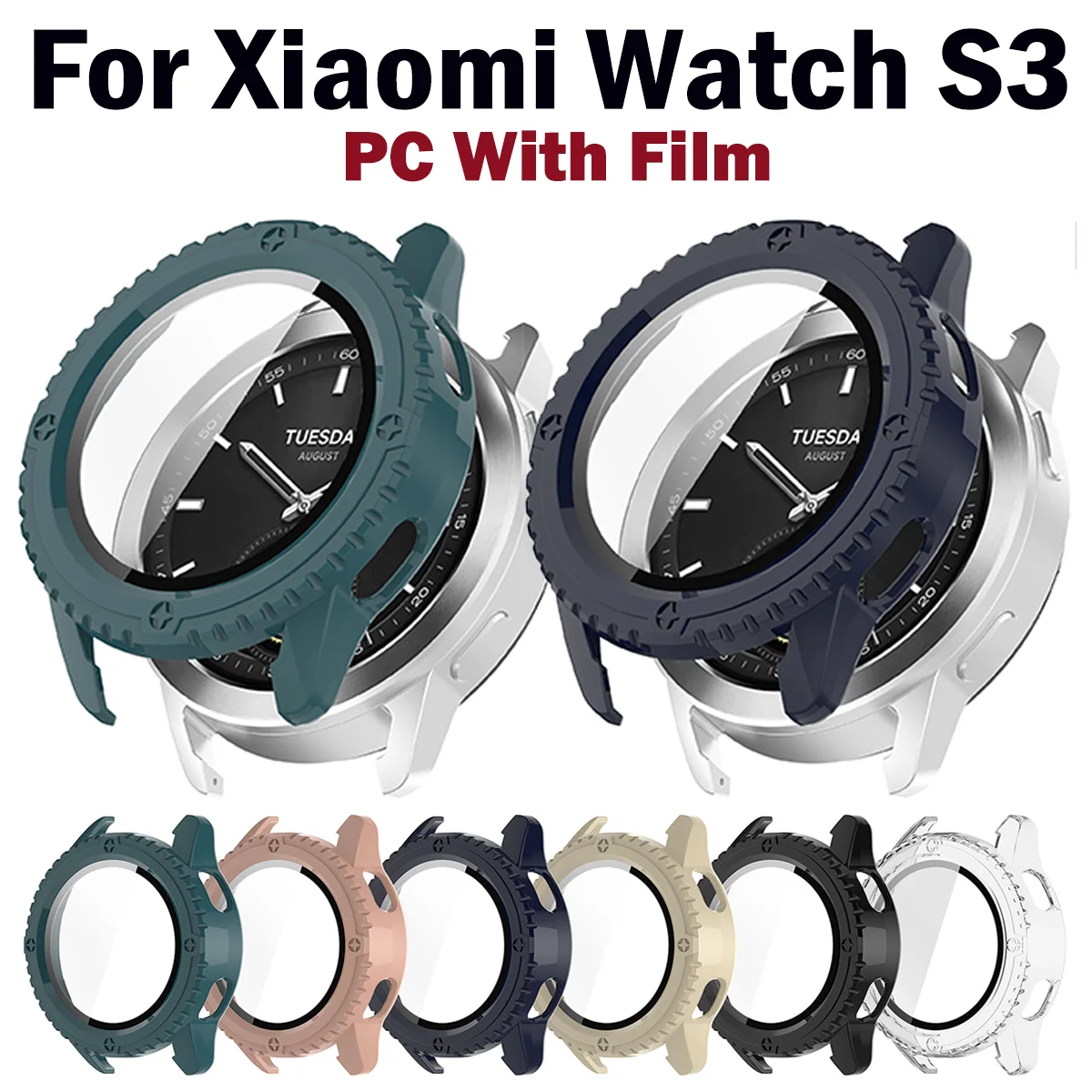 Защитная пленка для экрана Xiaomi Watch S3, защитный чехол, рамка, бампер, полное покрытие для Mi Watch S3, защитные чехлы
Защитная пленка для экрана Xiaomi Watch S3, защитный чехол, рамка, бампер, полное покрытие для Mi Watch S3, защитные чехлы