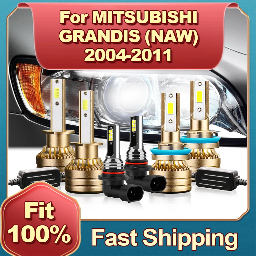 

2/4/6x 46000LM H1 LED Headlight Canbus H9 Lamp 6000K Fog Light HB4 For MITSUBISHI GRANDIS NAW 2004 2005 2006 2007 2008 09 102011