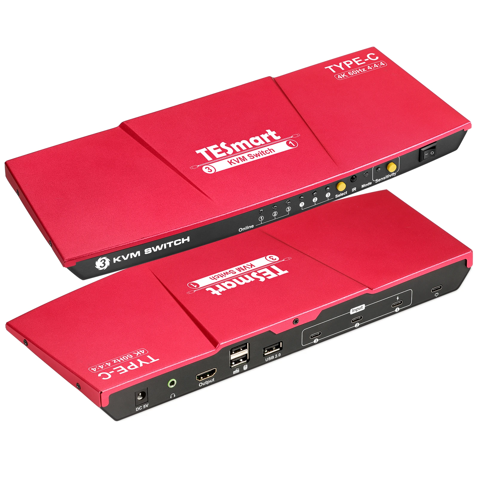 TESmart OEM ODM High Quality Input 3 Output 1 USB-C KVM Switch Splitter EDID HDR Auto Scan 4K60Hz KVM Switch
TESmart OEM ODM High Quality Input 3 Output 1 USB-C KVM Switch Splitter EDID HDR Auto Scan 4K60Hz KVM Switch