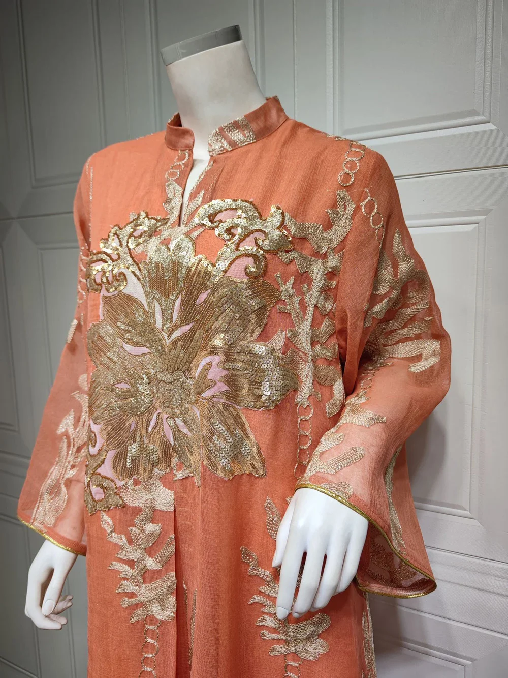 Maxi Dress Golden Sequins Embroidery Green White Abaya Woman Muslim Female Jalabiya Arabic Elegant Clothing Long Sleeves 206 Mallzona S6f16a4ca176e4e748d3a8c5a3cecc8854 Maxi Dress Golden Sequins Embroidery Green White Abaya Woman Muslim Female Jalabiya Arabic Elegant Clothing Long Sleeves Mallzona