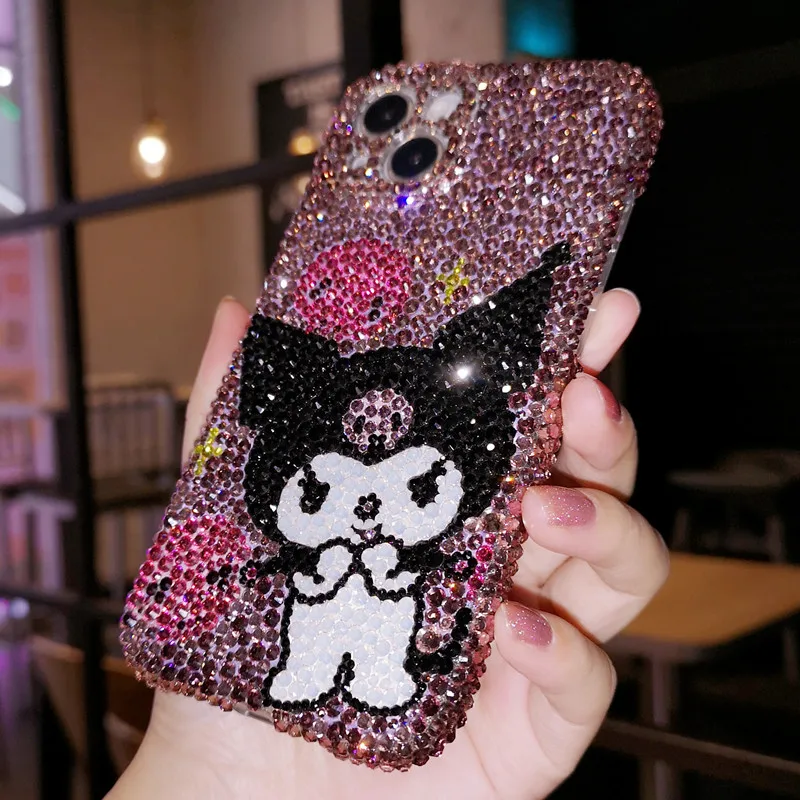 Kawaii Sanrio High-End Custom Diamond-Embedded Kuromi Phone Case for Iphone14pro Max 14pro 13promax 12 11 Cartoon Phone Cover
Kawaii Sanrio High-End Custom Diamond-Embedded Kuromi Phone Case for Iphone14pro Max 14pro 13promax 12 11 Cartoon Phone Cover