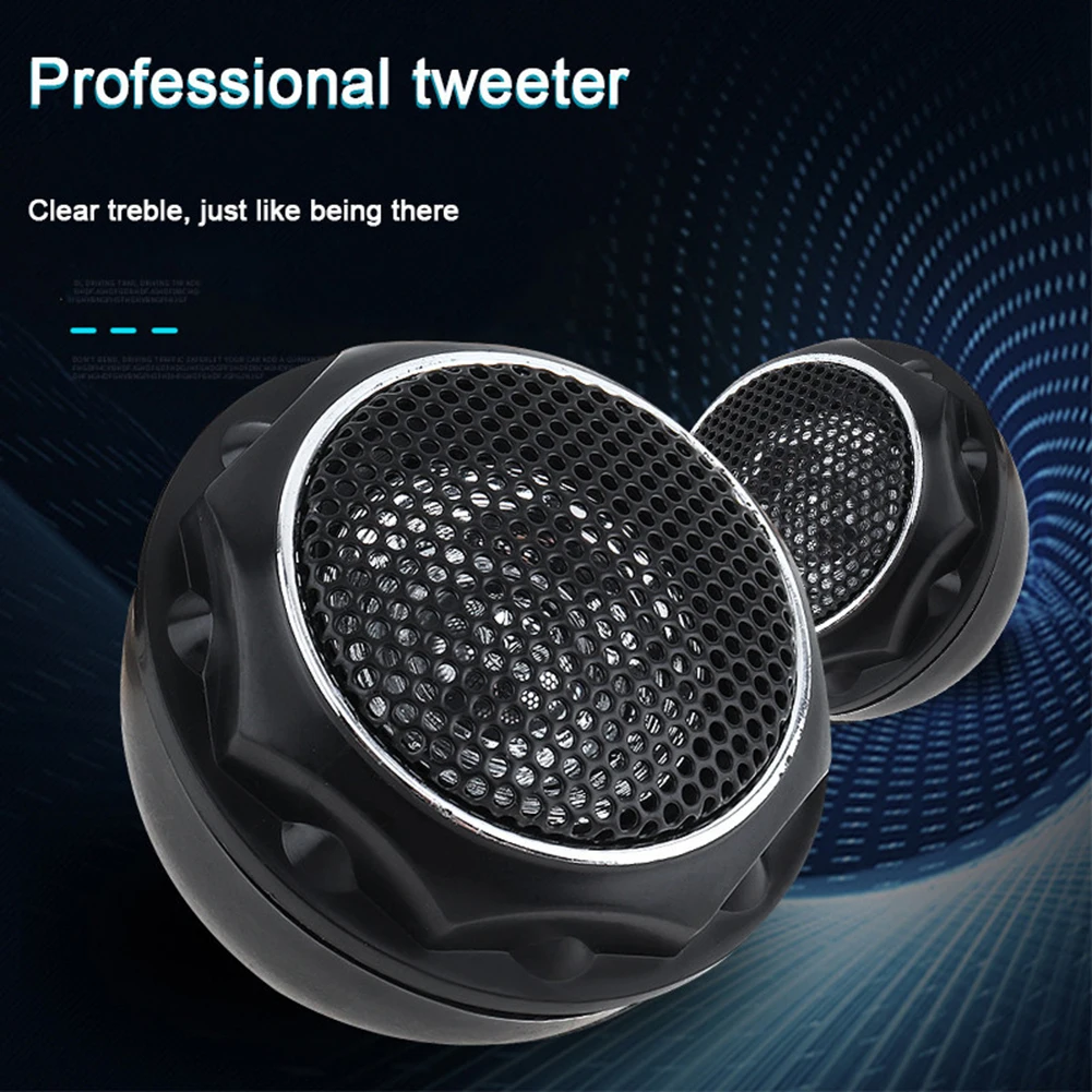 2x Speaker 2x Double Side Tape 2x Screw 2x High Frequency Capacitor High Efficiency Dome Tweeter Built-in Crossover Universal
2x Speaker 2x Double Side Tape 2x Screw 2x High Frequency Capacitor High Efficiency Dome Tweeter Built-in Crossover Universal