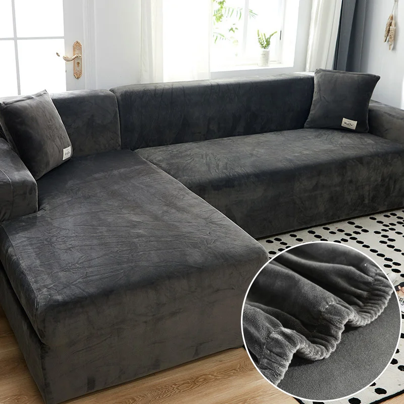 Solid Color Velvet Sofa Cover Elastic All-inclusive Slipcover Corner L-shaped Couch Protector for 1/2/34 Seater
Solid Color Velvet Sofa Cover Elastic All-inclusive Slipcover Corner L-shaped Couch Protector for 1/2/34 Seater