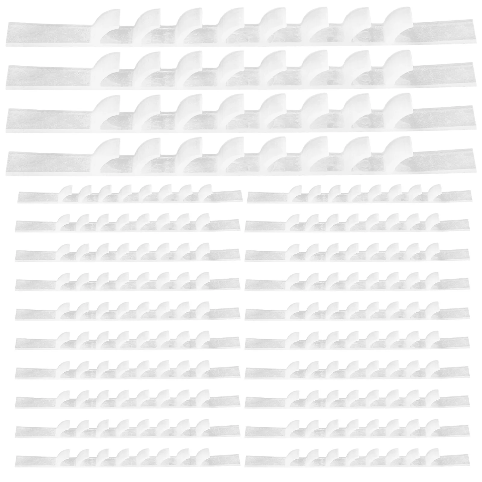 

100 Pcs Hanger Anti-slip Strip Clothes Rack Silicone Anti-skid Strips Handle Wardrobe Stripes Silica Gel Non-Slipping Coat Grip