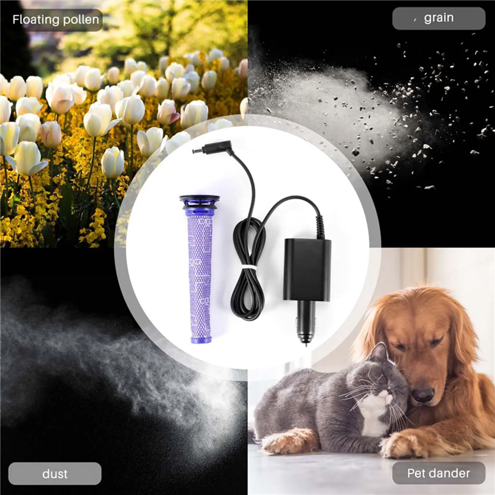 26.1V Vacuum Cleaner Battery Auto Car Charger with Washable Filters Set for Dyson V8 V7 V6 DC58 DC59 Replacement Part
26.1V Vacuum Cleaner Battery Auto Car Charger with Washable Filters Set for Dyson V8 V7 V6 DC58 DC59 Replacement Part