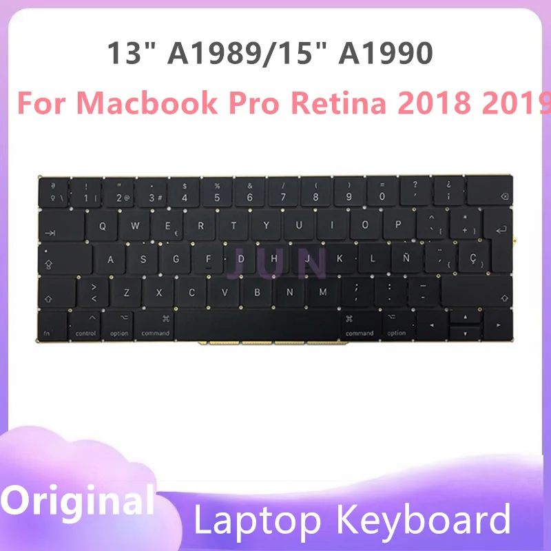 

New Original A1990 A1989 Keyboard For Macbook Pro 13" 15" 2018 Laptop US UK France Spain Layout EMC3124 EMC3215