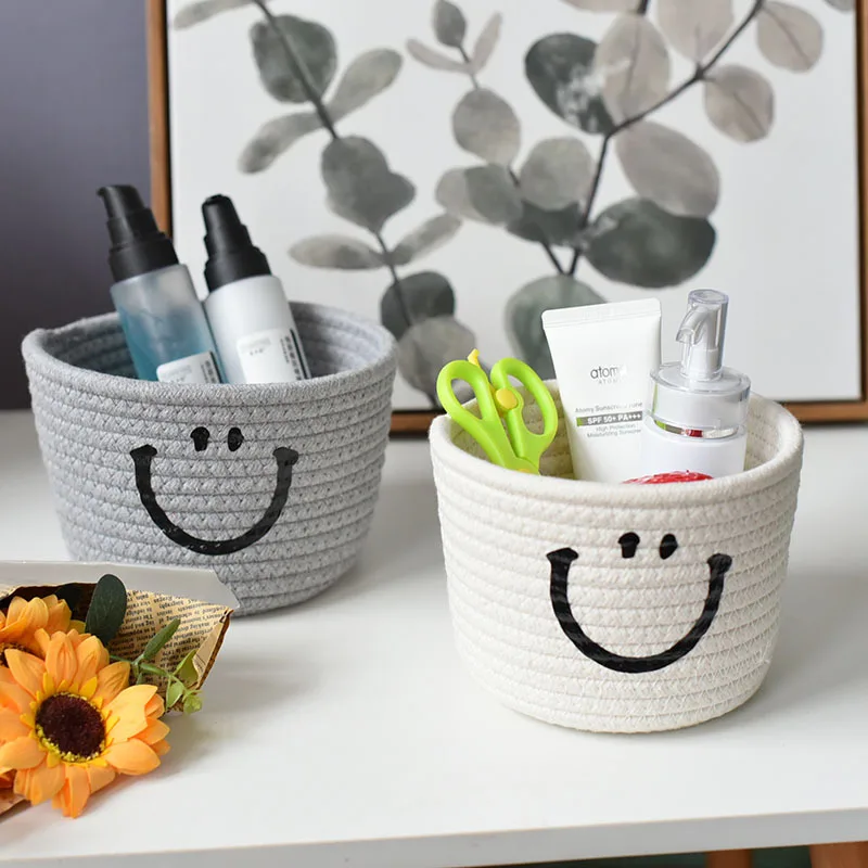 Storage Box Dormitory Living Room Finishing Cosmetics Snack Key Storage Basket Sundries Woven Storage Basket
Storage Box Dormitory Living Room Finishing Cosmetics Snack Key Storage Basket Sundries Woven Storage Basket