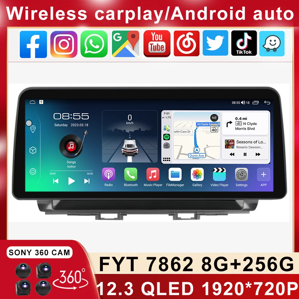 12.3Inch 4G QLED Screen For Toyota bB 2 QNC20 2005-2016 Android 12 Car Stereo Multimedia Video Player Head Unit Carplay Auto SWC
12.3Inch 4G QLED Screen For Toyota bB 2 QNC20 2005-2016 Android 12 Car Stereo Multimedia Video Player Head Unit Carplay Auto SWC