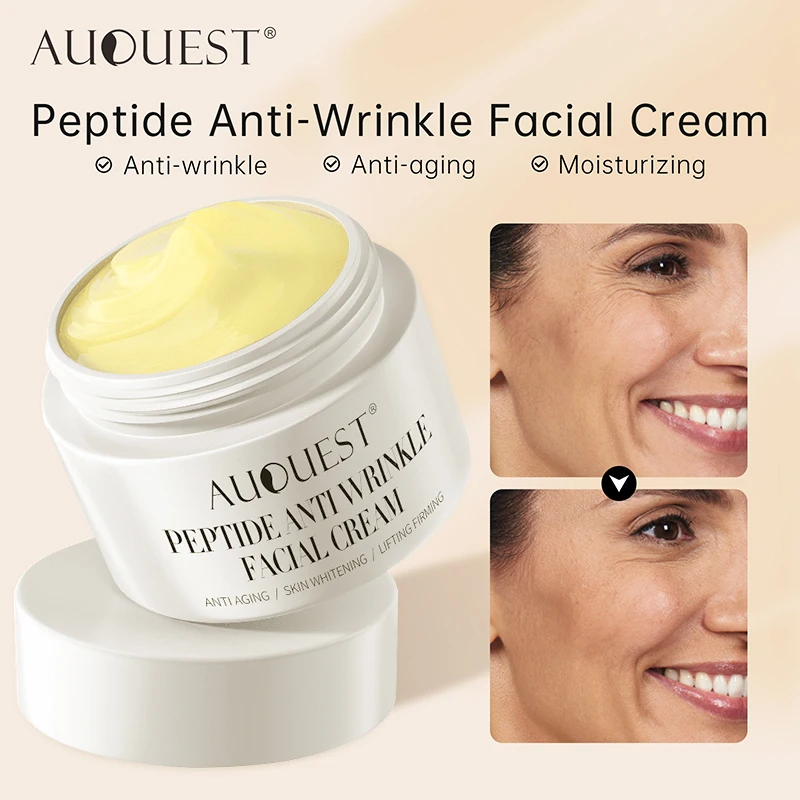 

Peptide Wrinkle Face Cream Anti Aging Collagen Hyaluronic Acid Moisturizing Facial Lifting Firming Fade Fine Lines Skin Care