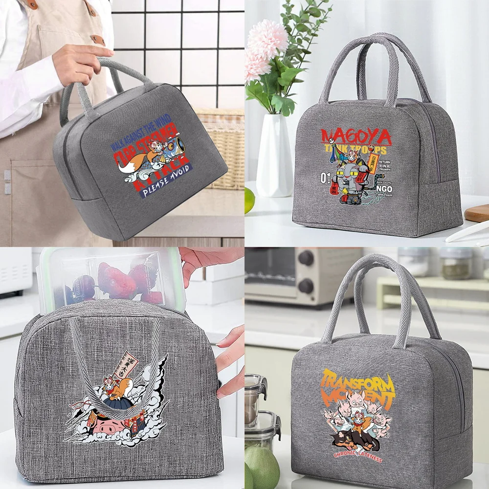 1PCS Portable Lunch Bags for Women Insulated Cooler Bag Thermal Food Picnic Lunch Box Kids Tote Grey Mask Pattern Sreies
1PCS Portable Lunch Bags for Women Insulated Cooler Bag Thermal Food Picnic Lunch Box Kids Tote Grey Mask Pattern Sreies