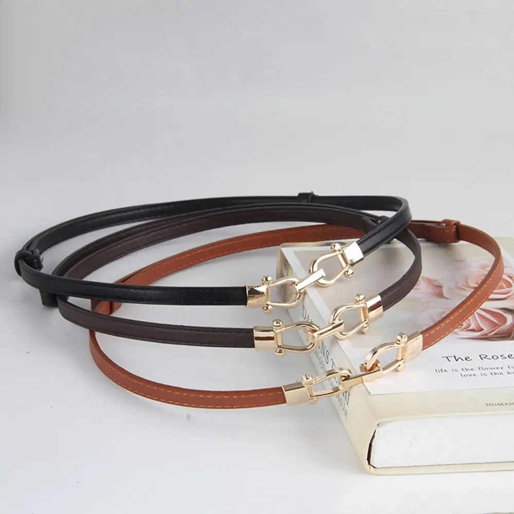 PU Leather Waist Belt Luxury Designer Thin Adjustable Waistband Zinc Alloy Buckle Skinny Waist Cinch Belt Jeans Coat
PU Leather Waist Belt Luxury Designer Thin Adjustable Waistband Zinc Alloy Buckle Skinny Waist Cinch Belt Jeans Coat