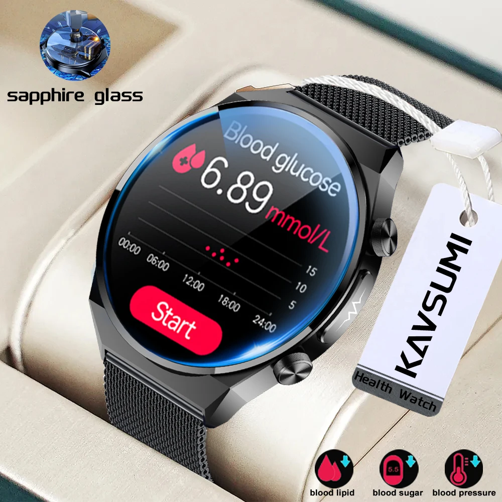 Sapphire Glass New Noninvasive Blood Blood glucose ECG+PPG Smart Watch Men Heart Rate Blood Oxygen Health Smartwatch Temperature
Sapphire Glass New Noninvasive Blood Blood glucose ECG+PPG Smart Watch Men Heart Rate Blood Oxygen Health Smartwatch Temperature