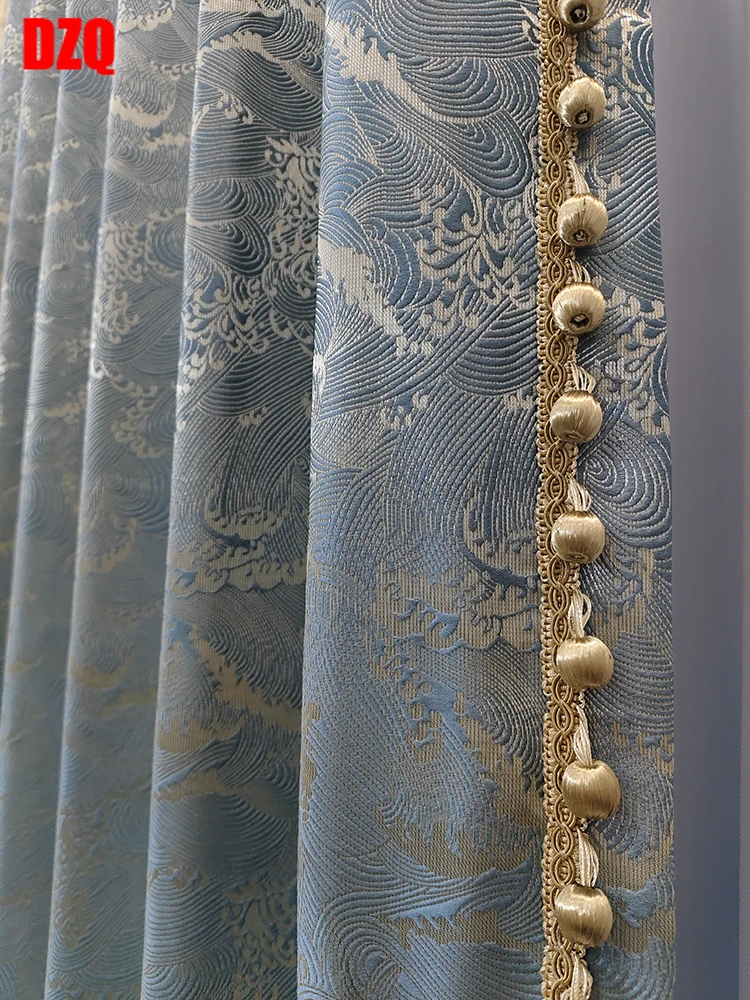 Customized Size Cloud Sea Pattern New Curtains for Living Dining Room Bedroom High Precision Gold Silk Jacquard Light Luxury
Customized Size Cloud Sea Pattern New Curtains for Living Dining Room Bedroom High Precision Gold Silk Jacquard Light Luxury