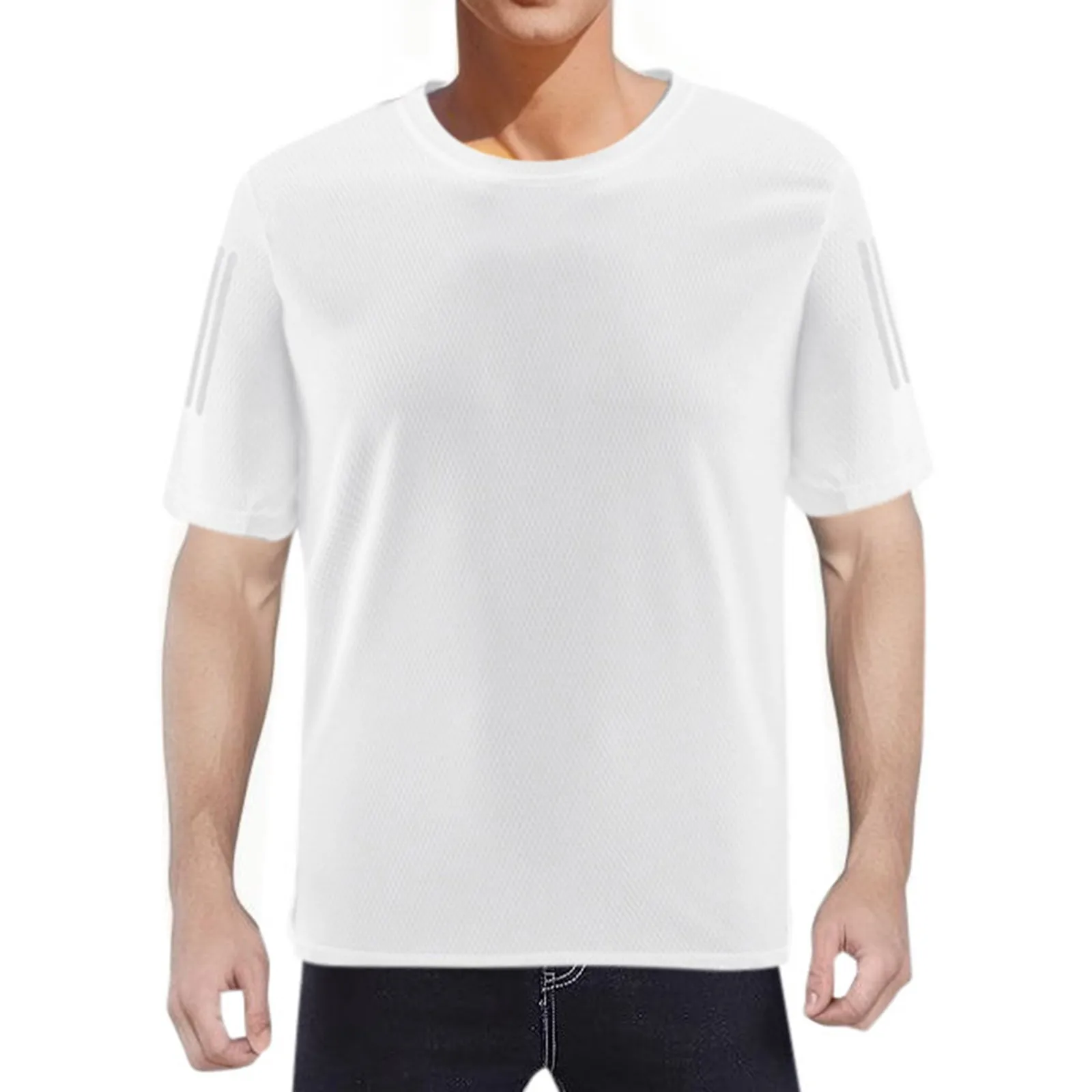 Футболка мужская свободного покроя, Повседневная дышащая удобная рубашка с коротким рукавом, однотонная, для спортзала, лето
Футболка мужская свободного покроя, Повседневная дышащая удобная рубашка с коротким рукавом, однотонная, для спортзала, лето