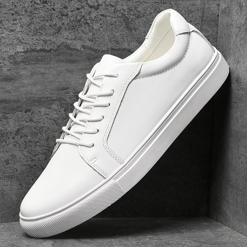 White Shoes Men lace up Casual Shoes genuine Leather Men's Sneakers Cool Street Boys Shoes Brand Male Footwear Flats men Shoes
White Shoes Men lace up Casual Shoes genuine Leather Men's Sneakers Cool Street Boys Shoes Brand Male Footwear Flats men Shoes