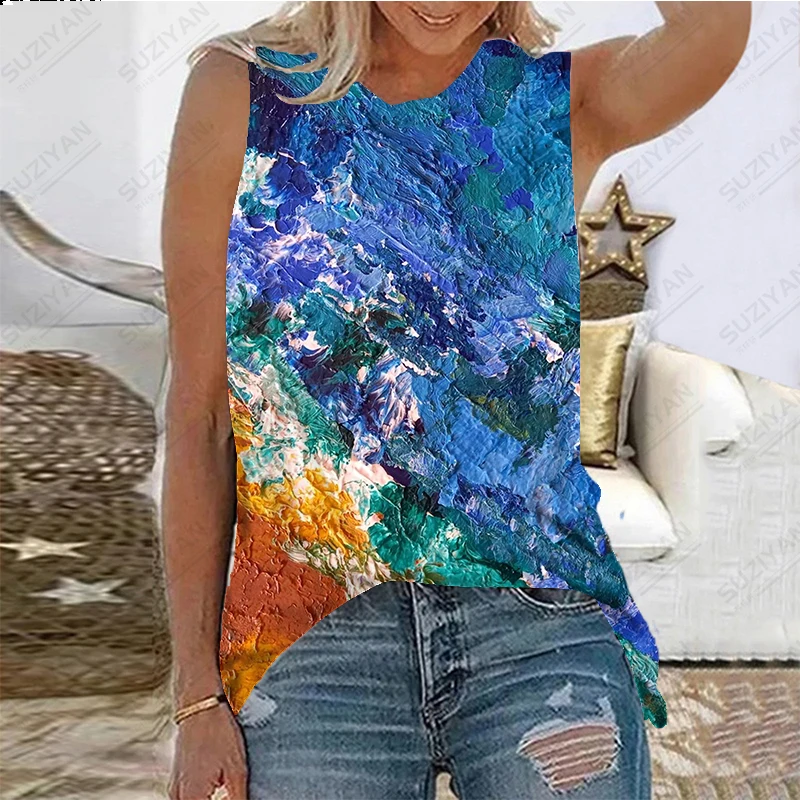 Women's Summer Sleeveless Loose Relaxed Round Neck Pullover Top Daily Hot Sale 3D Printing New Hawaiian Original Style Large
Women's Summer Sleeveless Loose Relaxed Round Neck Pullover Top Daily Hot Sale 3D Printing New Hawaiian Original Style Large