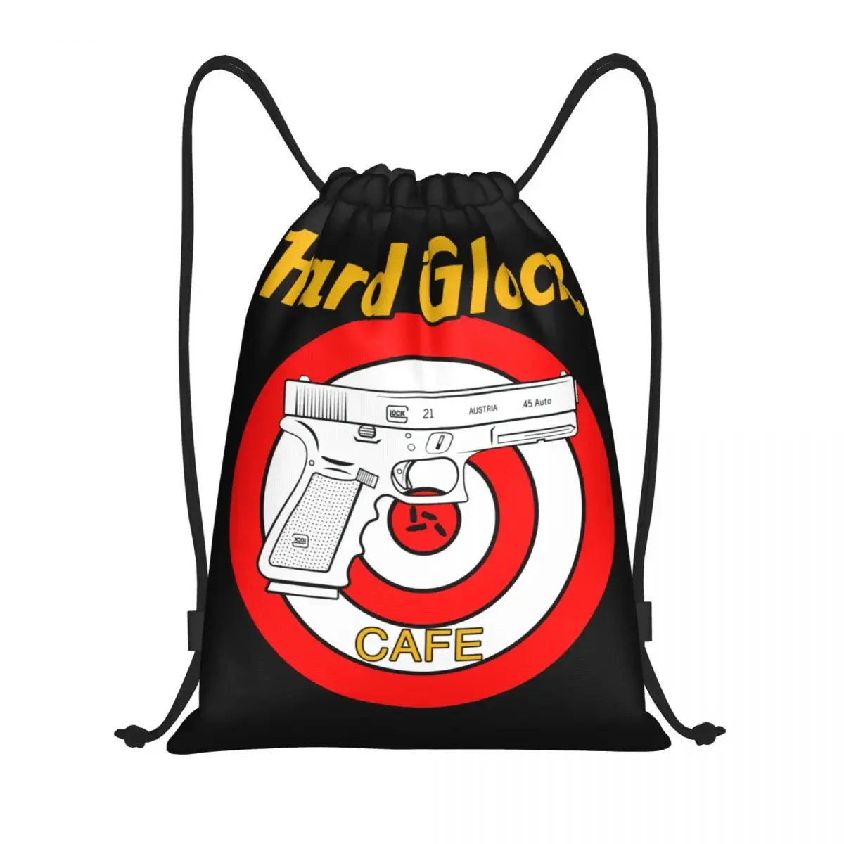 Custom Hard Glock Cafe Drawstring Bag Men Women Lightweight USA Handgun Pistol Logo Sports Gym Storage Backpack
Custom Hard Glock Cafe Drawstring Bag Men Women Lightweight USA Handgun Pistol Logo Sports Gym Storage Backpack