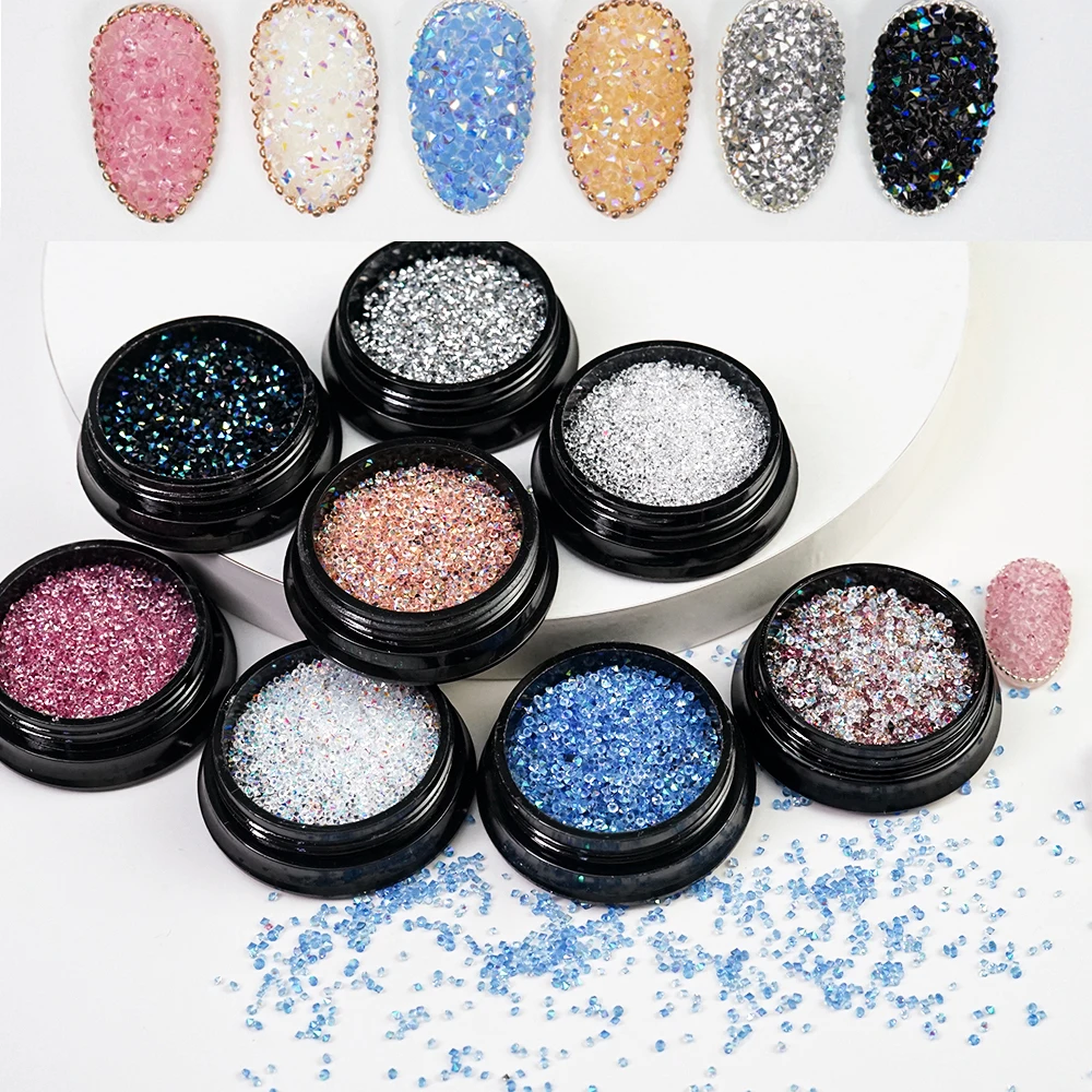 Pixie Stone 1.2mm Mini Rhinestone Nail Charms Luxurious 3D AB Crystal Gems Jewelry Nail Beads For DIY Manicure Art Decorations
Pixie Stone 1.2mm Mini Rhinestone Nail Charms Luxurious 3D AB Crystal Gems Jewelry Nail Beads For DIY Manicure Art Decorations