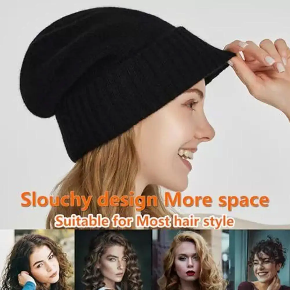 Cashmere Knitted Beanie with Silk Satin Lining 6 S6f25c43bb4c3426d8df66352de6e657dm