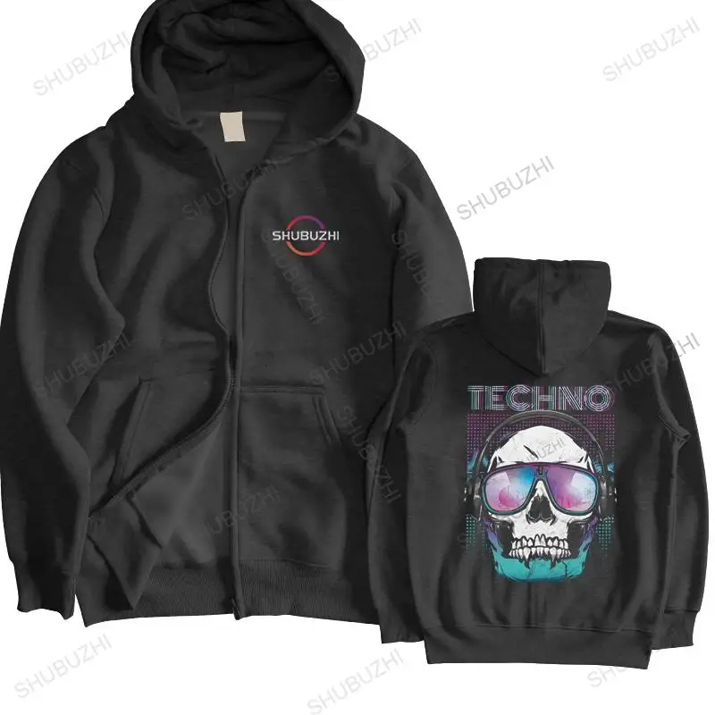 

Awesome Techno Music jacket Men hooded coat Cotton hoody Fashion Hip Hop pullover Cool Skull Head sweatshirt Tops Apparel Merch
