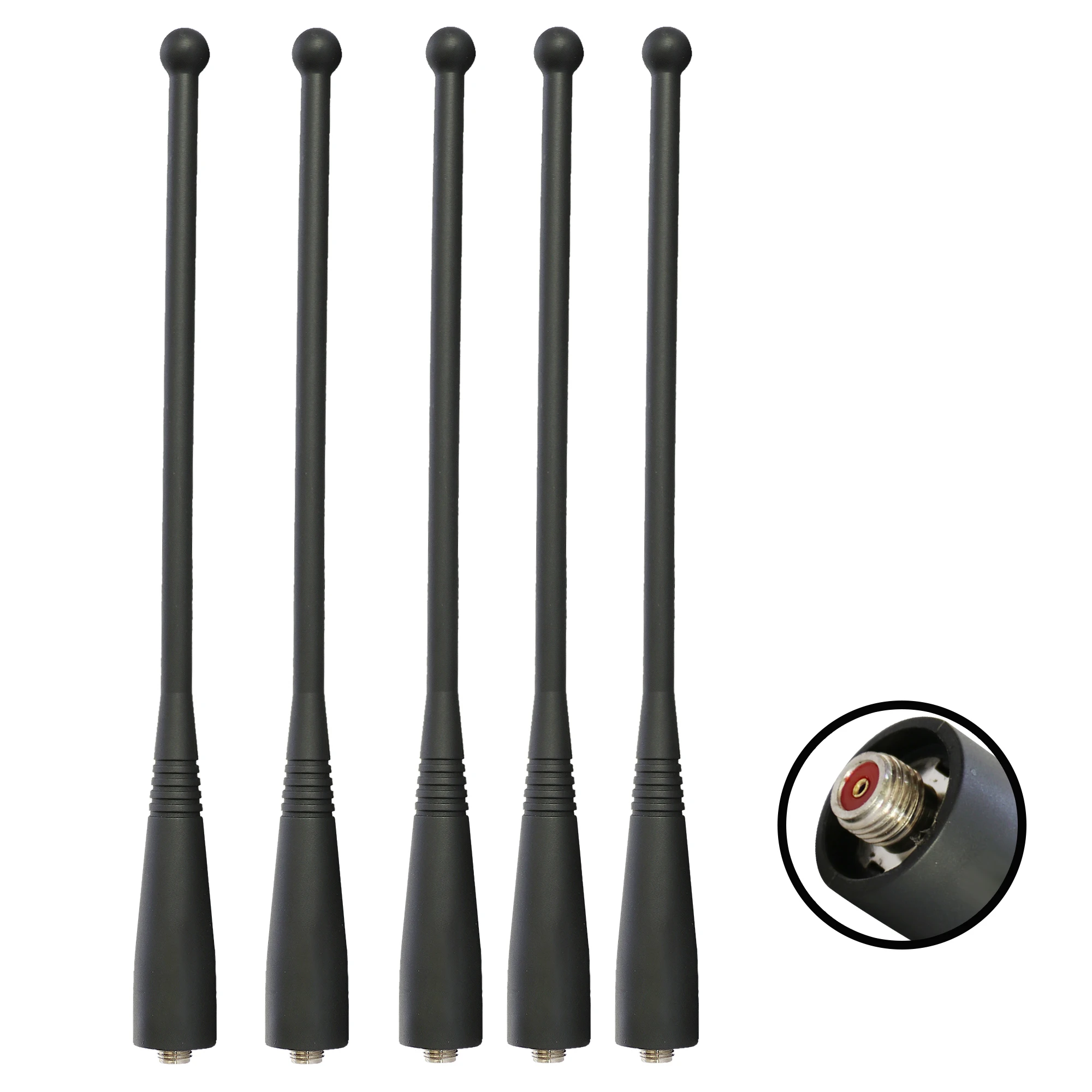 5pcs 7 Inch VHF 136-174MHz Antenna For HT1000 MT2000 XTS2500 XTS3000 XTS5000 Two Way Radio
5pcs 7 Inch VHF 136-174MHz Antenna For HT1000 MT2000 XTS2500 XTS3000 XTS5000 Two Way Radio
