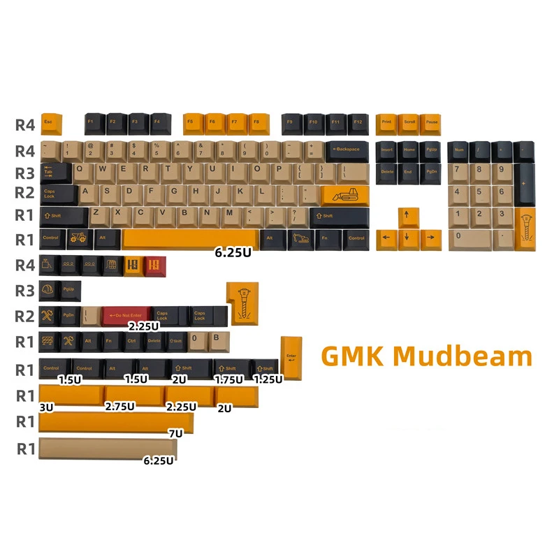 140 Keys/set GMK Mudbeam Keycaps PBT Dye Subbed Key Caps Cherry Profile Keycap For Keychron Q2 K2 65% 75% Anne GH60 GK64 Poker
140 Keys/set GMK Mudbeam Keycaps PBT Dye Subbed Key Caps Cherry Profile Keycap For Keychron Q2 K2 65% 75% Anne GH60 GK64 Poker