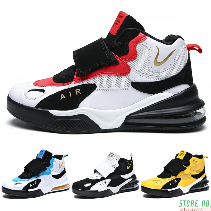 Men's color-blocking basketball shoes fashion high-top sneakers wear-resistant high-elastic basketball training shoes 36-46 yard
Men's color-blocking basketball shoes fashion high-top sneakers wear-resistant high-elastic basketball training shoes 36-46 yard