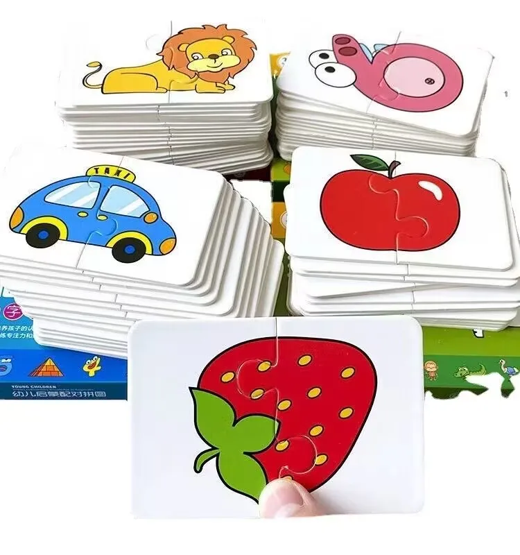 Montessori Cards Puzzle Toddlers Toys Developing Baby Games Cognitive Fruit Animal Matching Children Learning Educational Puzzle
Montessori Cards Puzzle Toddlers Toys Developing Baby Games Cognitive Fruit Animal Matching Children Learning Educational Puzzle