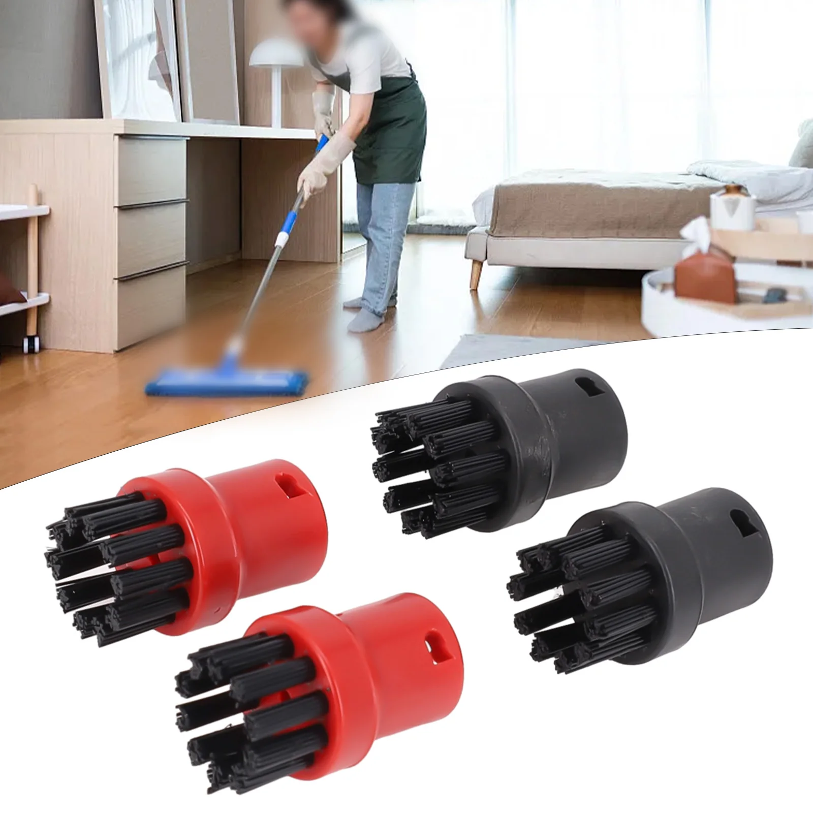 4pcs Round Brush For Karcher Steam Cleaner SC1 SC2 SC3 SC4 SC5 Replacement Household Cleaning Tool Parts And Accessories
4pcs Round Brush For Karcher Steam Cleaner SC1 SC2 SC3 SC4 SC5 Replacement Household Cleaning Tool Parts And Accessories