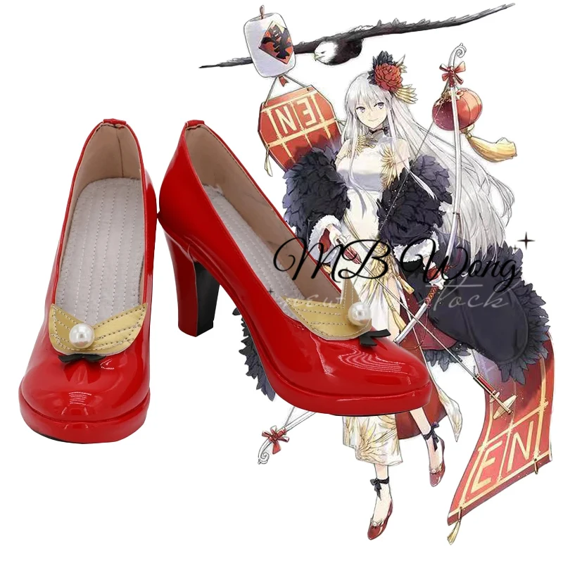 Azur Lane USS Enterprise B Cosplay Shoes Red High Heel Boots Custom Made Any Size For Unisex Halloween Party Props
Azur Lane USS Enterprise B Cosplay Shoes Red High Heel Boots Custom Made Any Size For Unisex Halloween Party Props