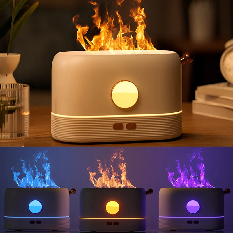 Three Colors Flame Diffuser Air Humidifier Ultrasonic Fogger Mist Maker 200ml Essential Oil Aroma Diffuser for Home Bedroom
Three Colors Flame Diffuser Air Humidifier Ultrasonic Fogger Mist Maker 200ml Essential Oil Aroma Diffuser for Home Bedroom