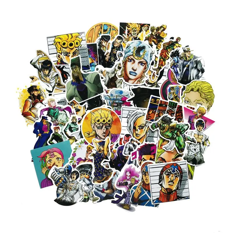50 аниме наклеек JOJO's странные приключения Мультяшные наклейки для багажа электрический автомобиль Холодильник Скейтборд автомобильные наклейки
50 аниме наклеек JOJO's странные приключения Мультяшные наклейки для багажа электрический автомобиль Холодильник Скейтборд автомобильные наклейки