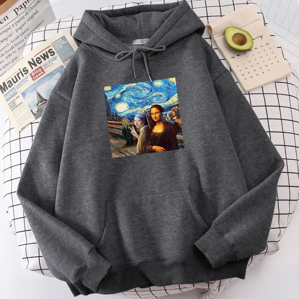 Creative Starry Sky Oil Painting Figure Selfie Hoodies Men Retro Warm Sweatshirt Funny Hooded Top Novelty Pocket Hoodie Men'S
Creative Starry Sky Oil Painting Figure Selfie Hoodies Men Retro Warm Sweatshirt Funny Hooded Top Novelty Pocket Hoodie Men'S