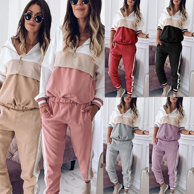 2023 Women's Autumn and Winter Long Sleeved Women Set Hoodie Jogging Pants Casual Color Contrast Sport Set Fashion Loose Clothes
2023 Women's Autumn and Winter Long Sleeved Women Set Hoodie Jogging Pants Casual Color Contrast Sport Set Fashion Loose Clothes