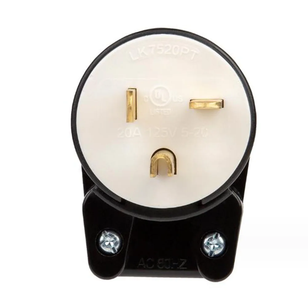 1pcs 5-20P U-S 3 Cores Generator Plug 90 Degree Elbow 360 Degree Rotating Plug 20A 125V Electrical Plugs Replacements
1pcs 5-20P U-S 3 Cores Generator Plug 90 Degree Elbow 360 Degree Rotating Plug 20A 125V Electrical Plugs Replacements