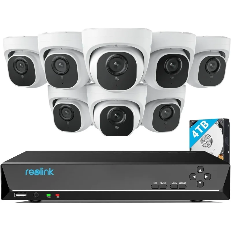 2023REOLINK 4K Security Camera System, RLK16-800D8, 8pcs H.265 4K PoE, Wired with Person
2023REOLINK 4K Security Camera System, RLK16-800D8, 8pcs H.265 4K PoE, Wired with Person