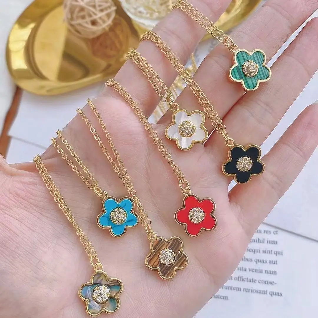 5Pcs Trendy New Flower shape tiger eyes charms colorful stone Shell pendants jewelry link necklace for Gift
5Pcs Trendy New Flower shape tiger eyes charms colorful stone Shell pendants jewelry link necklace for Gift