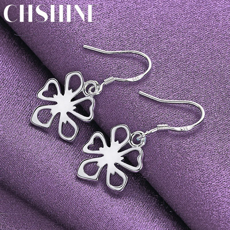 CHSHINE 925 Sterling Silver Charm Flower Earrings Party Gifts Fashion Women's High Quality Jewelry
CHSHINE 925 Sterling Silver Charm Flower Earrings Party Gifts Fashion Women's High Quality Jewelry