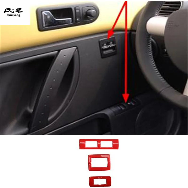3pcs/Lot Red Color ABS Car Window Lift Panel Decoration Cover For 2001-2012 Volkswagen VW Beetle
3pcs/Lot Red Color ABS Car Window Lift Panel Decoration Cover For 2001-2012 Volkswagen VW Beetle