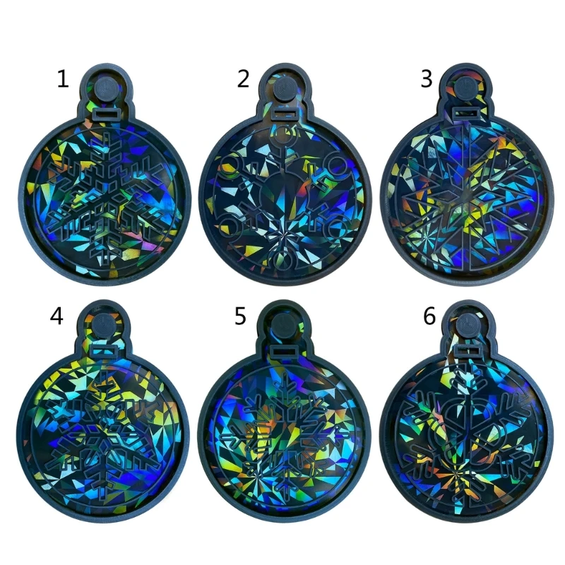 

Silicone Christmas Snowflake Molds Holographic Light Shadow Earrings Pendant Mold DIY Ornaments Jewelry Epoxy Resin Mold