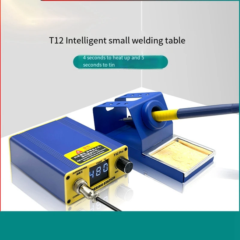 Портативная паяльная станция XUFENGWANG T12 Pro, цифровая паяльная станция, Ремонтный инструмент для пайки, 220 В-евровилка
Портативная паяльная станция XUFENGWANG T12 Pro, цифровая паяльная станция, Ремонтный инструмент для пайки, 220 В-евровилка