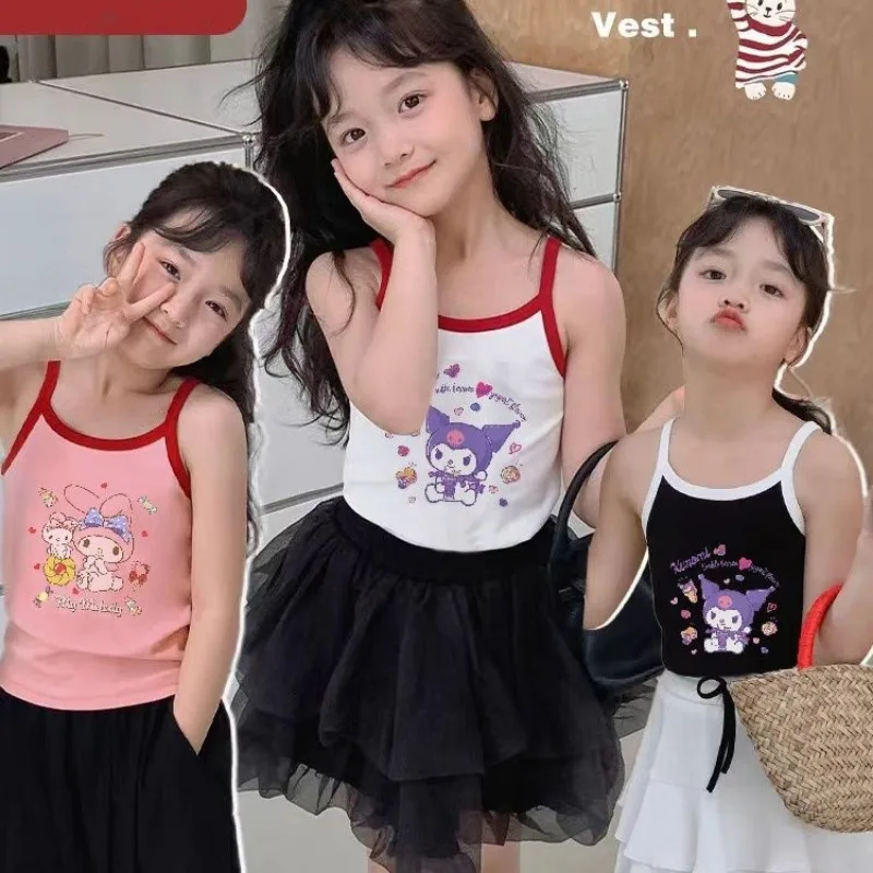 Sanrio Animal Kulomi My Melody Camisole Top Cute Cartoon Camisole Girls Summer Super Soft Modal Sleeveless Tops for Outer Wear
Sanrio Animal Kulomi My Melody Camisole Top Cute Cartoon Camisole Girls Summer Super Soft Modal Sleeveless Tops for Outer Wear