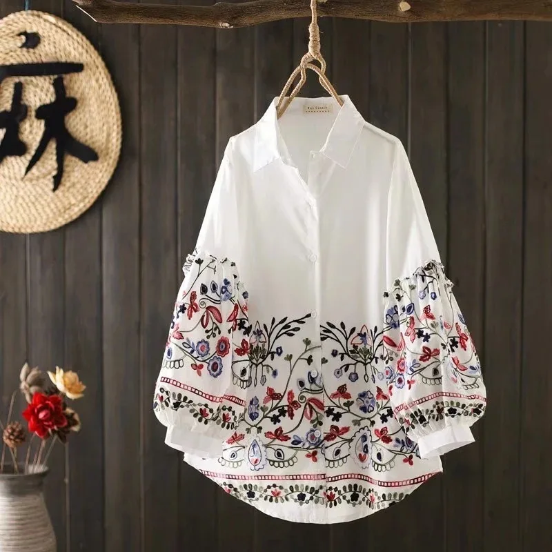 Bohemian Ethnic Shirts & Blouses Women Mexican Style Ethnic 100% Cotton Long Sleeve Embroidered Blouses Gypsy Tops
Bohemian Ethnic Shirts & Blouses Women Mexican Style Ethnic 100% Cotton Long Sleeve Embroidered Blouses Gypsy Tops