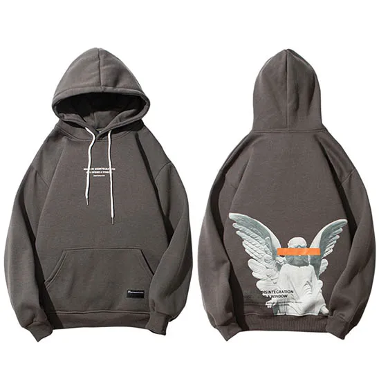 Mens 2023 Hip Hop Streetwear Harajuku Pullover Angel God Printed Hoodie Pocket Cotton Fleece Pullover Grey Hooded Sweatshirt
Mens 2023 Hip Hop Streetwear Harajuku Pullover Angel God Printed Hoodie Pocket Cotton Fleece Pullover Grey Hooded Sweatshirt
