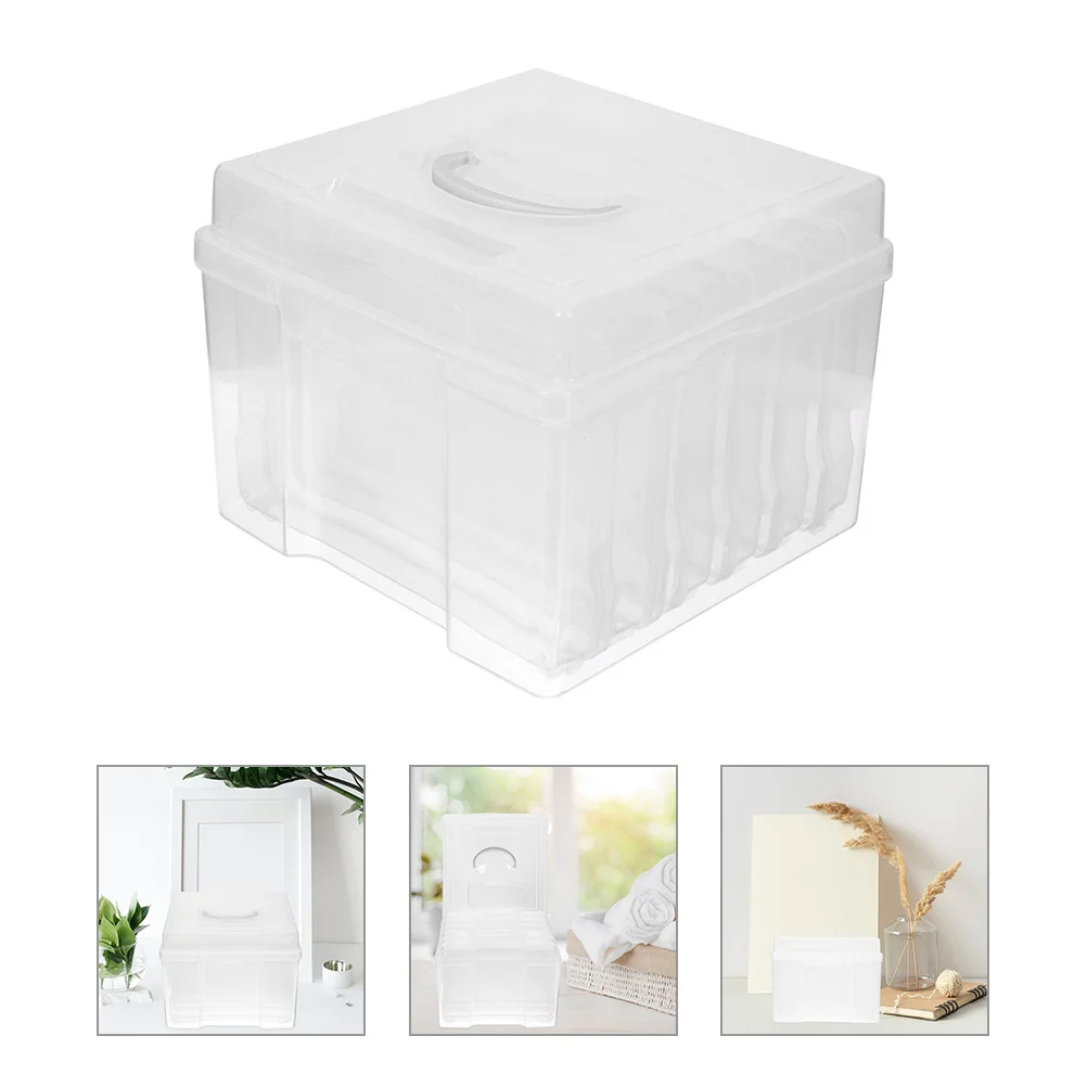 

Cards Photo Storage Box Container Stamp Electronic Component Case Photos Carry Multi-functional Craft Containers