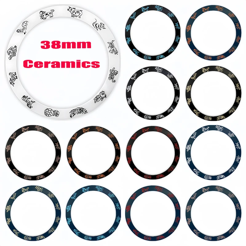 38mm Zodiac Curved Ceramics Bezel Insert Fits Seiko SKX007 Seamaster Watch Case NH35 NH36 Movement Bezel Insert Ring Parts
38mm Zodiac Curved Ceramics Bezel Insert Fits Seiko SKX007 Seamaster Watch Case NH35 NH36 Movement Bezel Insert Ring Parts