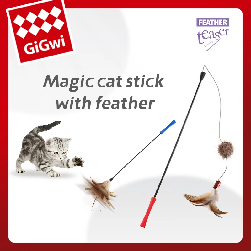 GiGwi Simulation Interactive Cat Stick Toy with Suction Cup Funny Feather Bird for Kitten Play Chase Exercise Cat Toy Supplies
GiGwi Simulation Interactive Cat Stick Toy with Suction Cup Funny Feather Bird for Kitten Play Chase Exercise Cat Toy Supplies